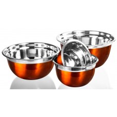 Imperial Home 4 Piece Stainless Steel Mixing Bowl Set IXVD1457